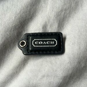 Coach leather Hang Tag